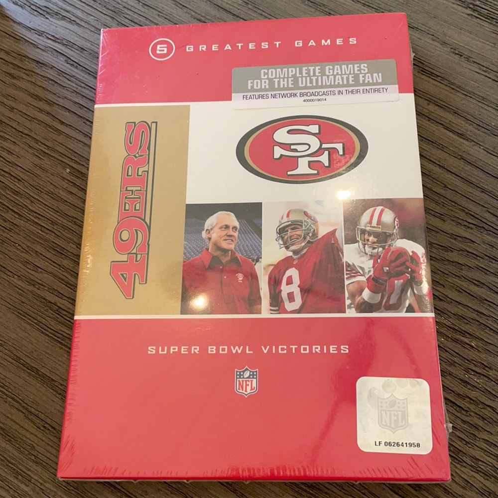 49'ers DVD Best of Super Bowl Victories brand new